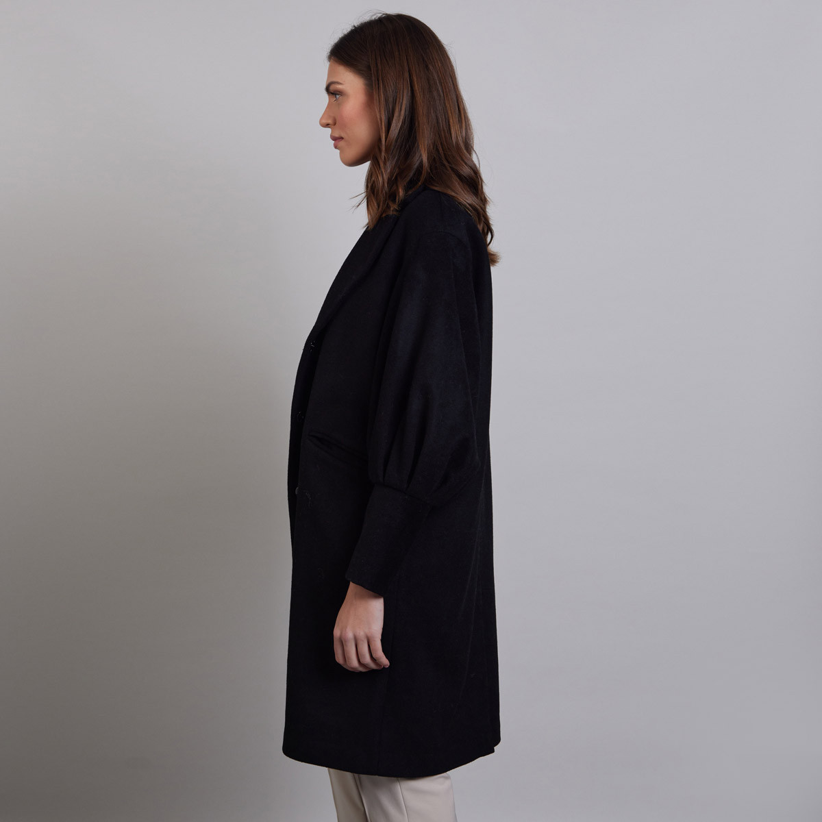 ジャケット・アウター iore Balloon Sleeve Coat(BLACK) New Romantic Balloon Sleeve Coat Black | Kilkenny Design