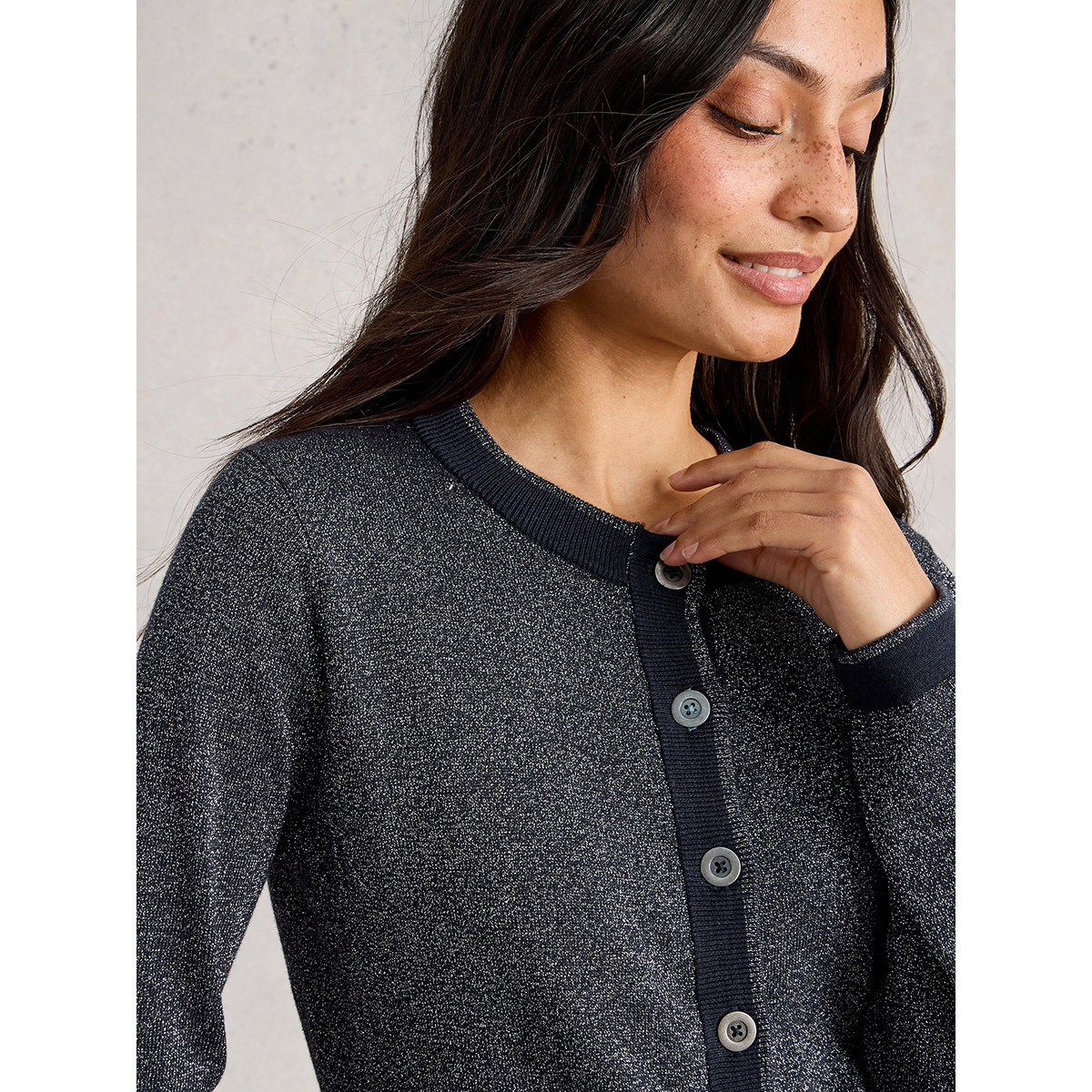 Charlotte Sparkle Cardigan – Navy Kilkenny Design