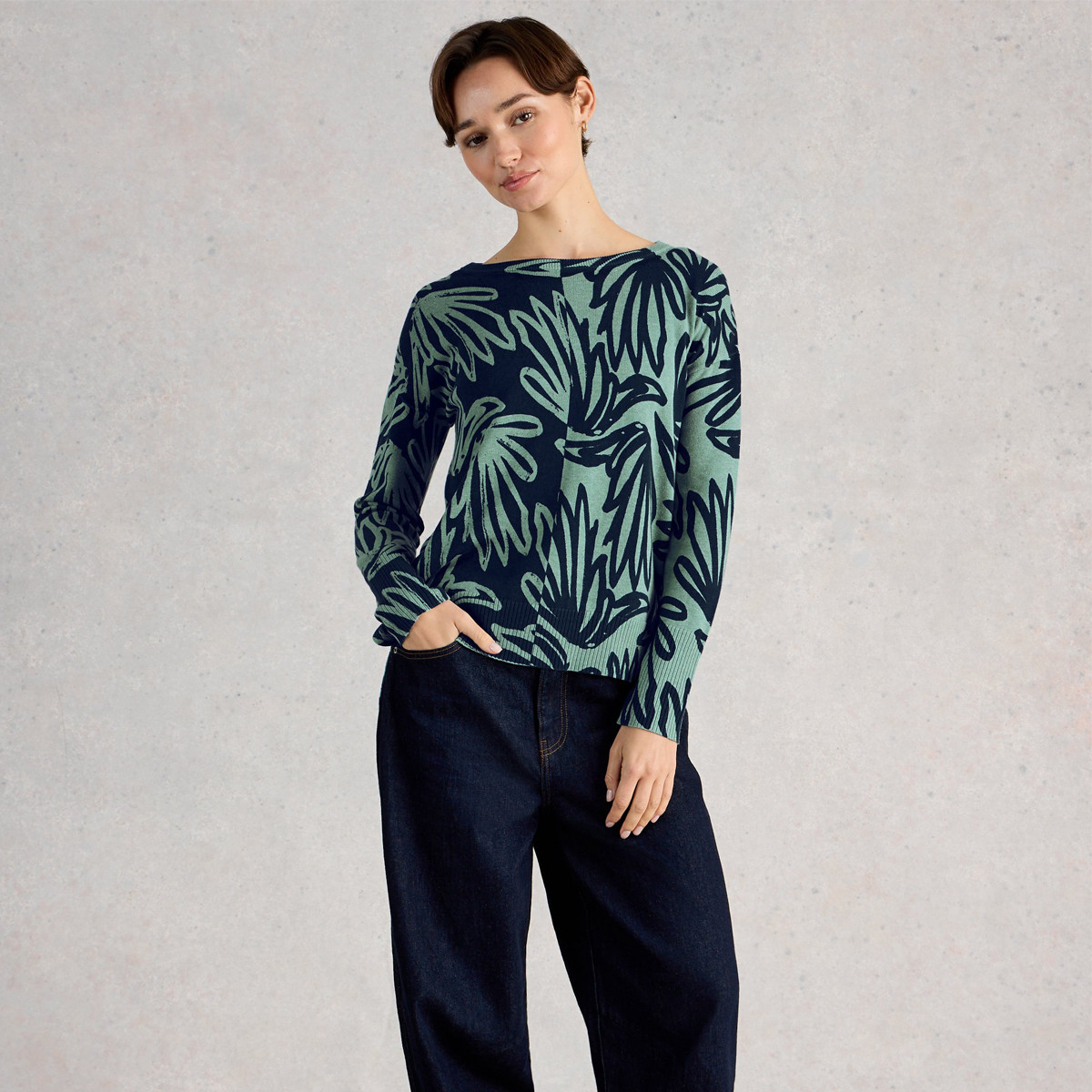 olive-print-crew-neck-jumper-blue-print-kilkenny-design