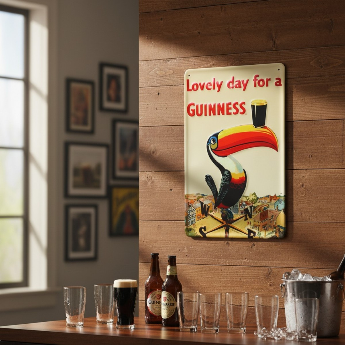 Guinness Toucan Weathervane Metal Sign | Kilkenny Design