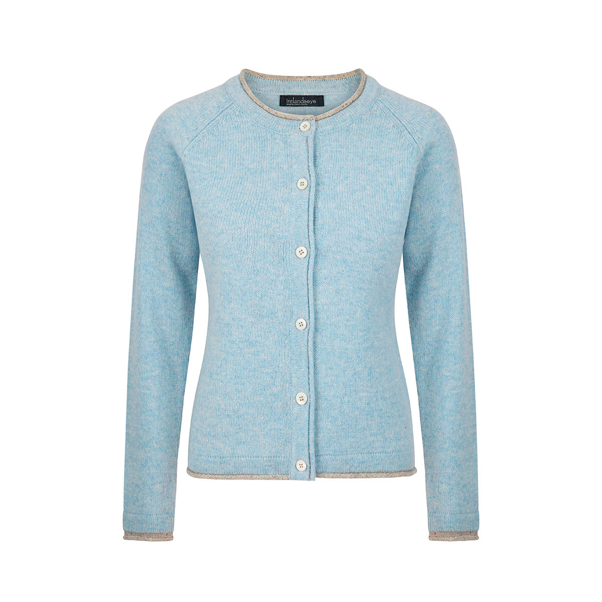 IrelandsEye Ladies Killiney Cardigan Blue Kilkenny Design