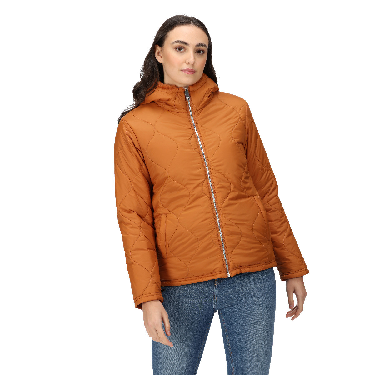 Orange Regatta Ladies Coat Myla II Burnt Copper Coat
