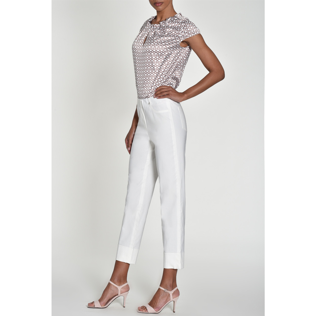 Slim Turn Up Hem Tailored Trouser | boohoo