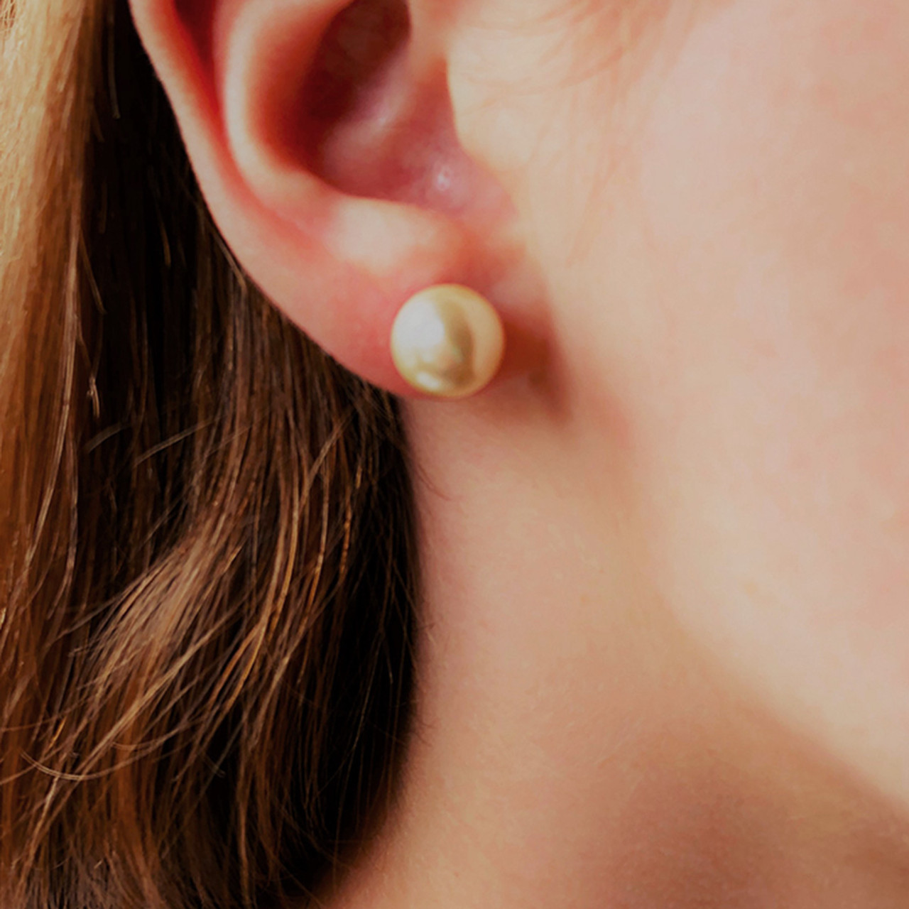 Baroque Shell Pearl Earrings Cream And Light Pink
