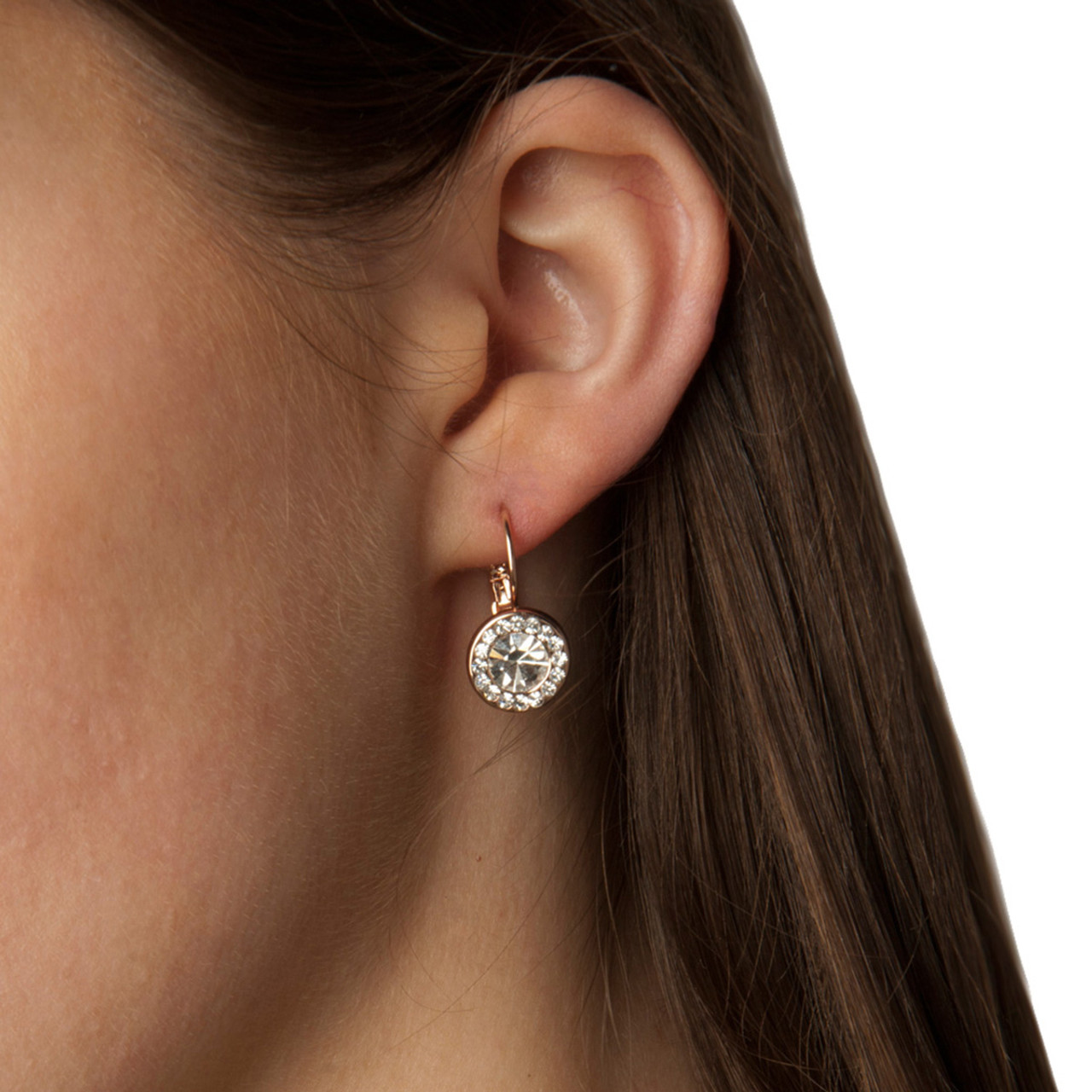 Swarovski Ginger Chain Pierced Earrings | injetprint.com