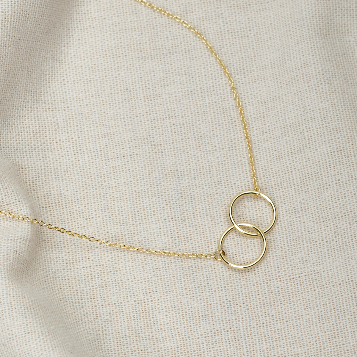 Little Light Soul Sister Gold Interlocking Circles Pendant
