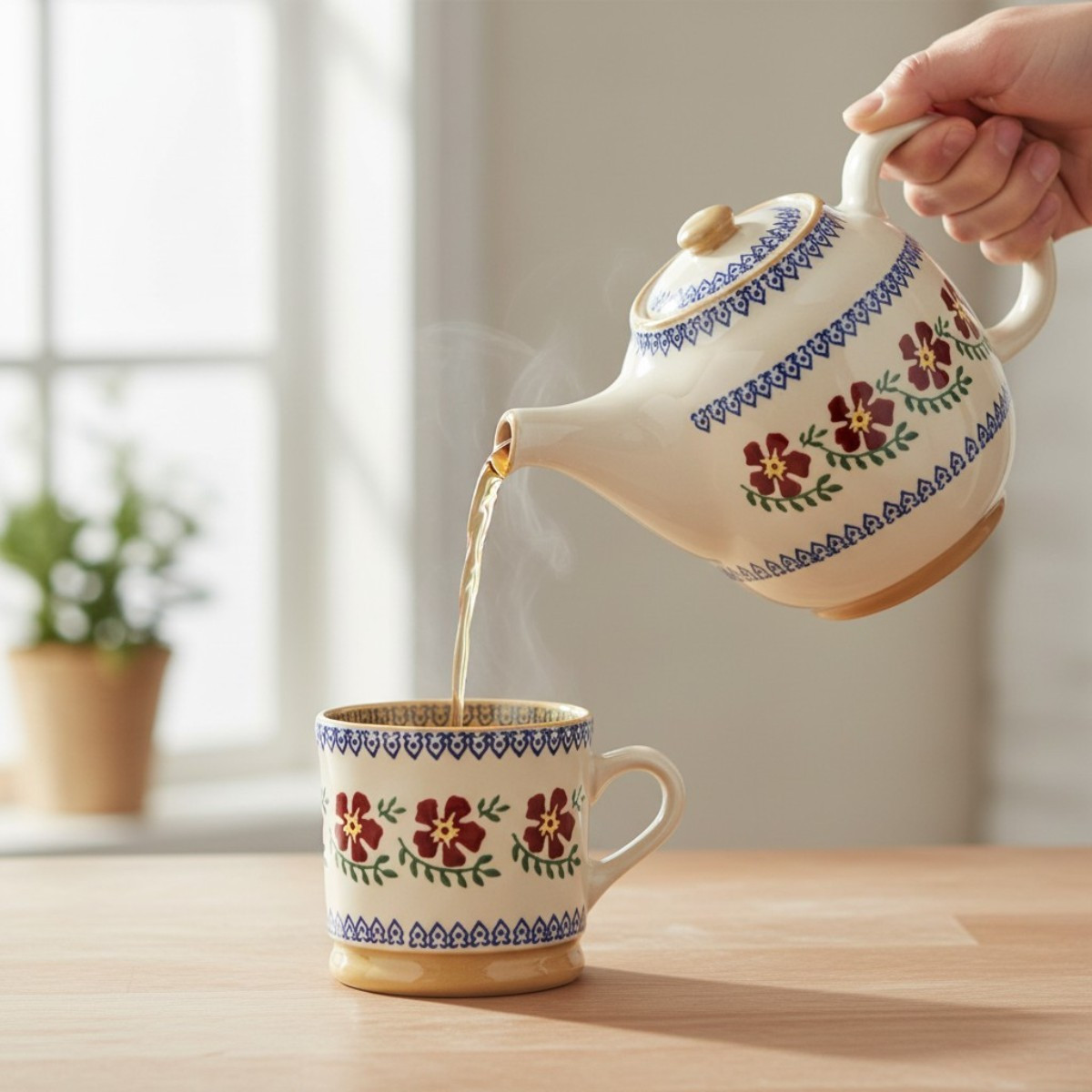 Nicholas Mosse Old Rose Teapot | Kilkenny Design