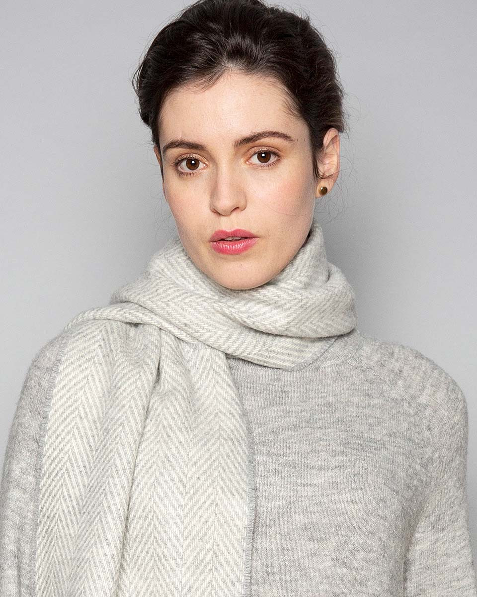 LIDNM FOX CASHMERE KNIT アイスグレー M LIDNM（リドム）の「FOX