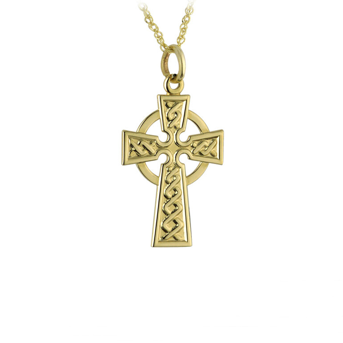 Solvar 9K Gold Small Celtic Cross Pendant - Main Image
