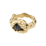 Pligrim Gold Plated Rhythm Recycled Statement Ring_0