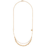 Necklace Freshwater Pearls & Chunky Chain Navette Multiwear