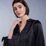 Bowy Bow Sleeve Button Front Shirt