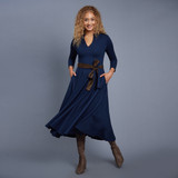 Lennon Courtney Full Moon Fit & Flare Dress navy