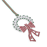 Newbridge Christmas Wreath with Bow Tree Decoration_1