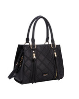 Miram Quilted Grab Bag Black