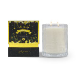 Double Wick Candle Christmas Gold 