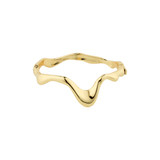 Moon Recycled Bangle Gold Plated 