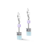 Blue Multi Geocube Earrings 