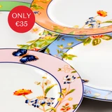 Cottage Garden Mixed Salad Plates Set of 4