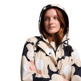 Regatta Orla Kiely Waterproof Mac Jacket Black Sixties Daisy_2