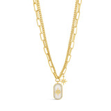 North Star Yellow Gold Plated Necklace