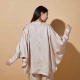 Tamara Batwing Cocoon Jacket Stone