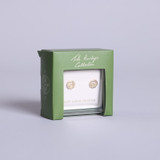 Gold Plated Claddagh Stud Earrings