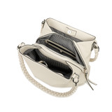 Cyprus Multi Compartment Shoulder Bag Cream