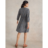Frances Dress Navy Print
