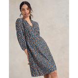 Frances Dress Navy Print