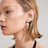 True Recycled Earrings Silver Plated