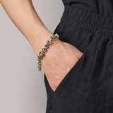 Calice Bracelet Gold Grey Mix