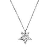 Lyra Necklace Silver Crystal  