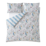 Alford Meadow Reversible Delphinium Blue Quilt Set  - Super King
