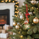 Sparkle Nollaig Shona Robin Decoration 