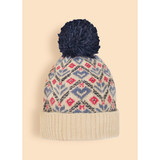 Kristi Cream Bobble Hat 