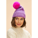 Ingrid Grape Bobble Hat 
