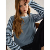 Clara Sparkle Long Sleeve Tee Blue