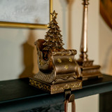Christmas Tree in Sleigh Stocking Holder
