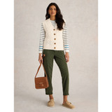 Cable Knit Button Through Tank