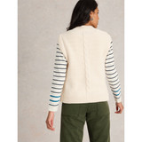 Cable Knit Button Through Tank