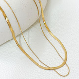 Multilayered Herringbone Necklace