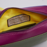 Urban Single Zip Contrast Crossbody Purple/Green