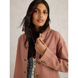 Solene Cotton Shacket Pink