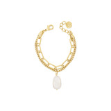 Gold Double Row Freshwater Pearl Bracelet Gold Double Row Freshwater Pearl Bracelet