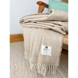 Heritage Wool Throw Sandstone 