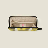 Forget Me Not Wallet - Retro Flower Yellow Coated Cotton
