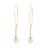 Aoibhianne White Tube Earring - Long