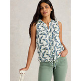 Tulip Sleeveless Shirt – Cream