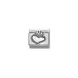 Silver Sacred Heart - Composable Charm